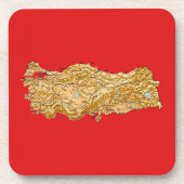 Onderzetter Turkije Map (Voorkant)