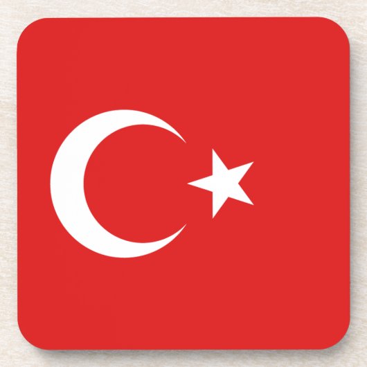 Onderzetter Turkije-vlag (Voorkant)