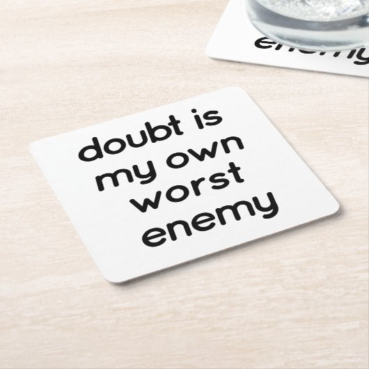 Onderzetter twijfelpapier (Schuin)