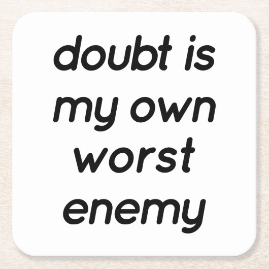 Onderzetter twijfelpapier (Voorkant)