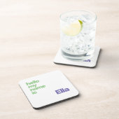 onderzetter unisex naam minimaal eenvoudig paarse (Rechterzijde)