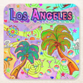 Onderzetter Vacation Target van Los Angeles (Voorkant)