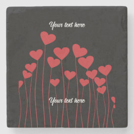 onderzetter valentijns van steen/handschoen - pas