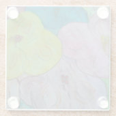 Onderzetter van abstracte zomerFloral (Achterkant)