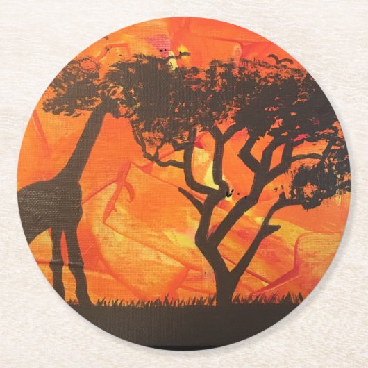 Onderzetter van Afrikaanse woestijn Safari (Voorkant)