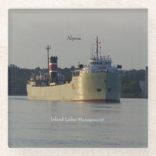 Onderzetter van alpenglas glazen onderzetter