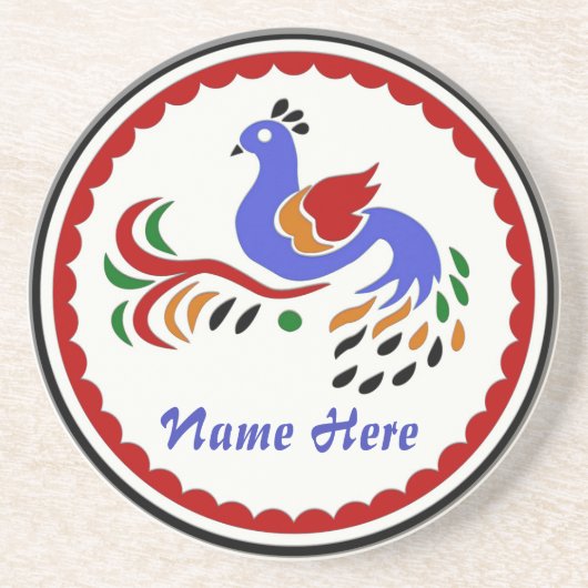 Onderzetter van Amish Style Bird Drink (Voorkant)