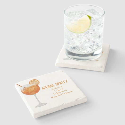 Onderzetter van Aperol Spritz (Zijkant)