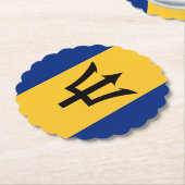 Onderzetter van Barbados-vlagpapier (Gekanteld)