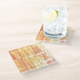 Onderzetter van bekerglas van shibori-schilderend glazen onderzetter