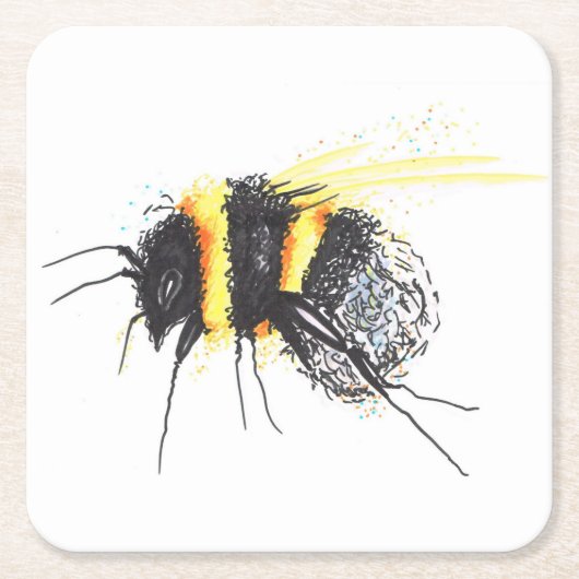 Onderzetter van bijen (Voorkant)