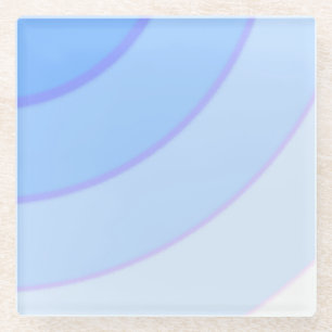 Onderzetter van blauw zwenkglas