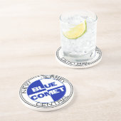 Onderzetter van blauwe komeet Drumhead (Zijkant)