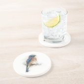 Onderzetter van blauwvogel (Zijkant)