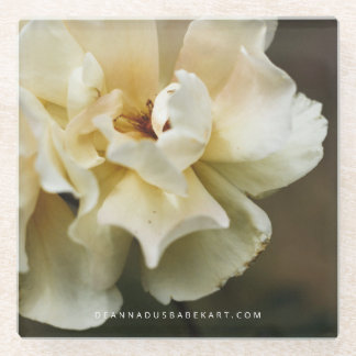 Onderzetter van bloem glazen onderzetter