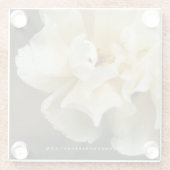 Onderzetter van bloem glazen onderzetter (Achterkant)