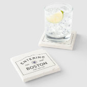 Onderzetter van Boston Marble (Zijkant)