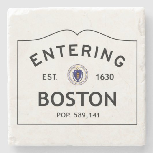Onderzetter van Boston Marble (Voorkant)