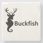 Onderzetter van Buckfish marmer (Voorkant)