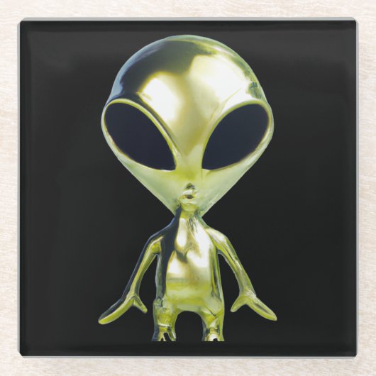 Onderzetter van buitenaardse buitenaardse Alien-me (Voorkant)