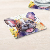 Onderzetter van bulledog Paper (Schuin)