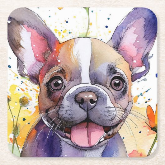Onderzetter van bulledog Paper (Voorkant)