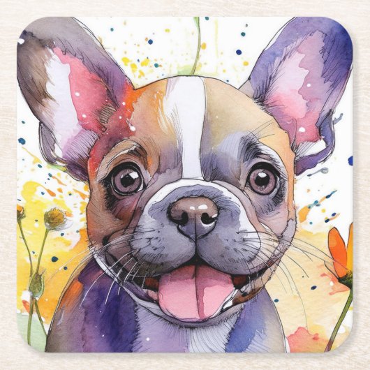 Onderzetter van bulledog Paper (Voorkant)