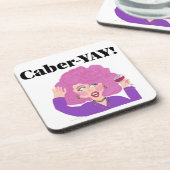 Onderzetter van Caber-YAY-wijndame (Linkerzijde)