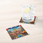 Onderzetter van carnavalspapier (Insitu)