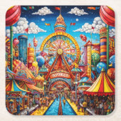 Onderzetter van carnavalspapier (Voorkant)