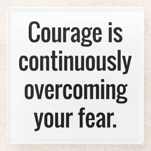 Onderzetter van Courage Glass Glazen Onderzetter (Voorkant)