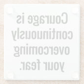 Onderzetter van Courage Glass Glazen Onderzetter (Achterkant)