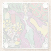 Onderzetter van damesglas (Achterkant)