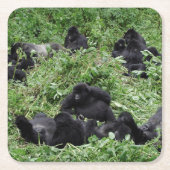 Onderzetter van de berggorilla-groep (Voorkant)