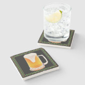 Onderzetter van de Bier Mok Marble Stone (Zijkant)