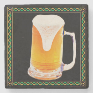 Onderzetter van de Bier Mok Marble Stone