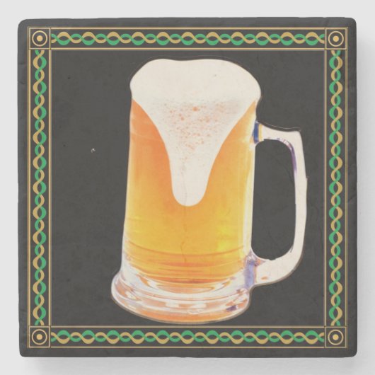 Onderzetter van de Bier Mok Marble Stone (Voorkant)