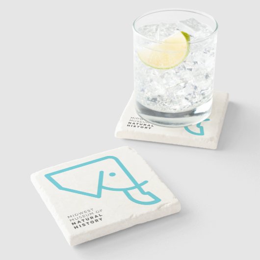 ONDERZETTER van de blauwe olifantengraniet (Zijkant)