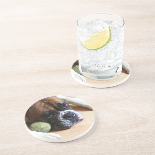 Onderzetter van de Boxer-hond (Zijkant)