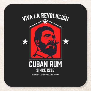 Onderzetter van de Cubaanse revolutie in libre Rum