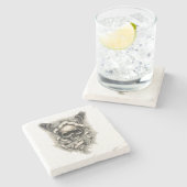 Onderzetter van de Drink van de steen met "Wijzen  (Zijkant)