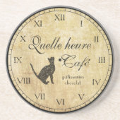 Onderzetter van de Franse Cafe Clock (Voorkant)