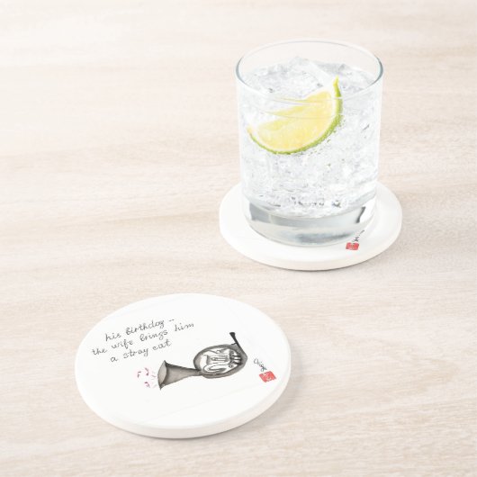 Onderzetter van de Franse Hoorn (Zijkant)