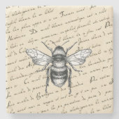 Onderzetter van de Franse imker  Manuscript Honeyb (Voorkant)