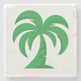 Onderzetter van de groene geometrische boom