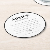 Onderzetter van de heer & mevrouw Modern Bold Wedd (Gebogen)