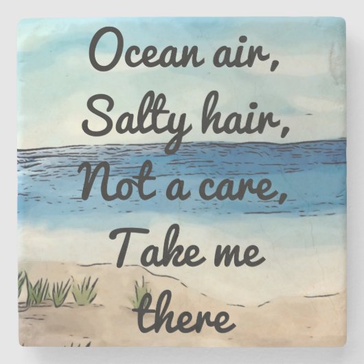 Onderzetter van de Kute Beach Stone (Voorkant)