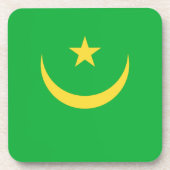 Onderzetter van de Mauritaanse vlag (Voorkant)