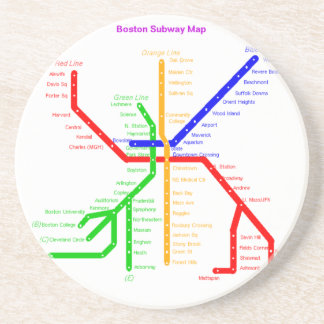 Onderzetter van de metro van Boston