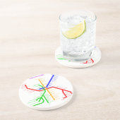 Onderzetter van de metro van Boston (Zijkant)